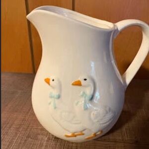 Vintage Otagiri goose pitcher